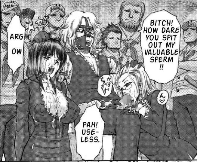 Image breasts,female,human,cum,cum_in_mouth,cum_on_face,male,thighhighs,sex,fellatio,one_piece,crying,cum_on_breasts,dress,mature_female,hair_grab,blowjob,cum_on_body,black_dress,hair_pull,bad_end,crying_with_eyes_open,sex_slave,blowjob_face,black_thighhighs,doujinshi,nico_robin,slave,semen_on_face,slavegirl,thigh_boots,semen_in_mouth,semen_on_body,semen_on_hair,pre-timeskip,kalifa,kalifa_(one_piece),kotobuki_utage,spandam,water_7