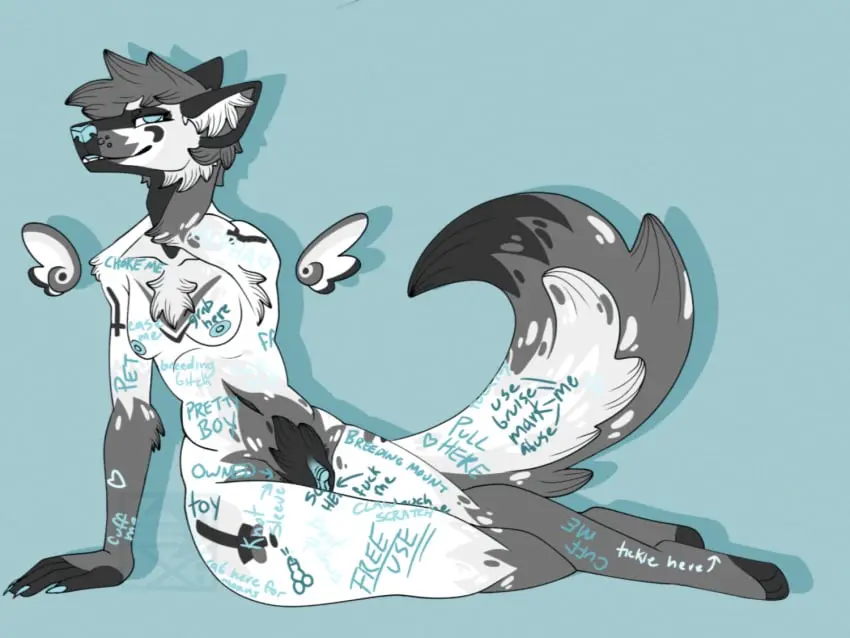 Image 1girls,breasts,female,female_only,solo,nude,tail,female_focus,sex,wide_hips,solo_focus,anthro,clitoris,curvy_body,canid,canine,canis,domestic_dog,fur,genitals,mammal,wolf,bondage,body_writing,breast_squish,humanoid_genitalia,squish,fluffy,fluffy_tail,markings,hybrid,free_use,toy_dog,petplay,fur_markings,puppyplay,roleplay,wolfdog,moonshadows,curvy_anthro,kink