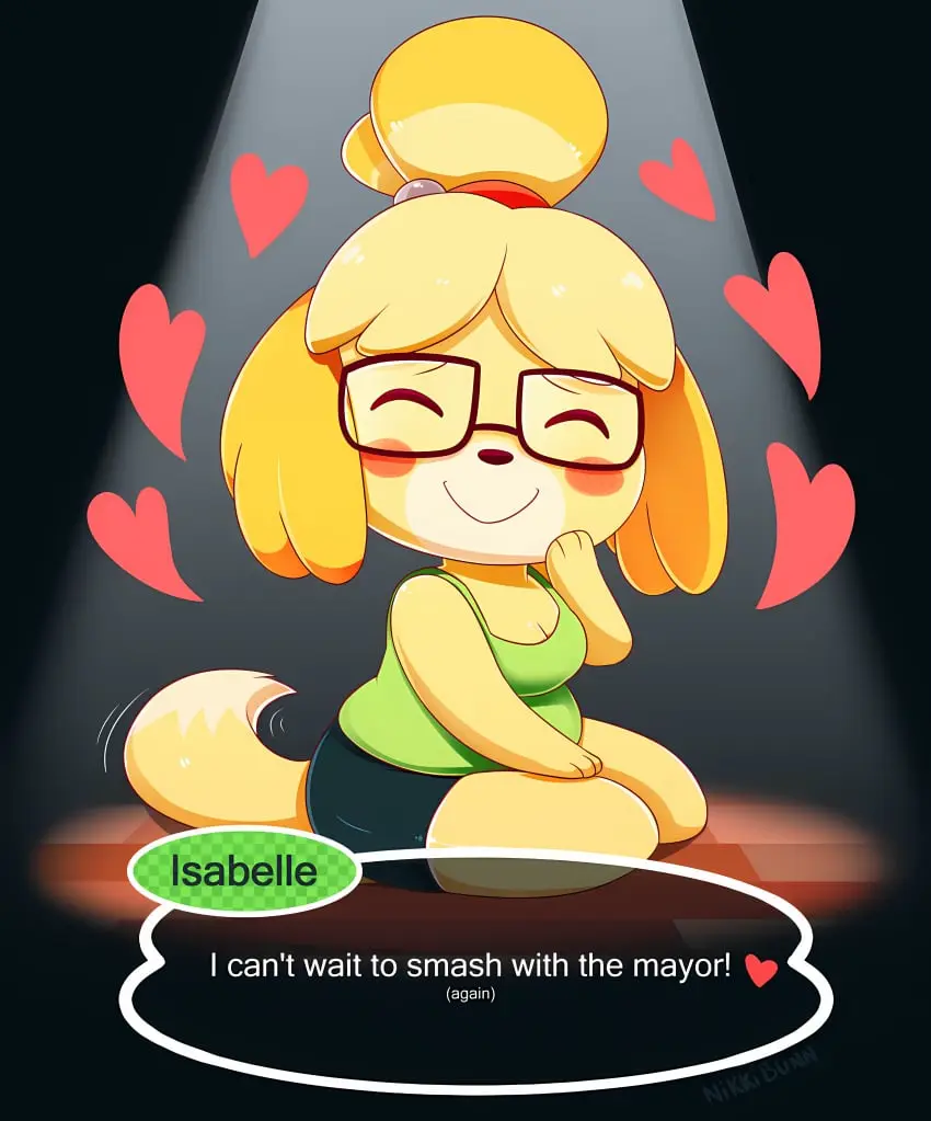 Image female,nintendo,canine,animal_crossing,isabelle_(animal_crossing),sfw,nikkibunn