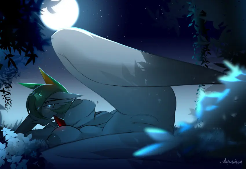 Image big_breasts,breasts,female,hi_res,nipples,smile,solo,pokemon,pokemon_(species),pussy,short_hair,lying,on_back,seductive,smiling_at_viewer,sky,eyewear,glasses,hair,anthro,spread_legs,spreading,nintendo,green_hair,night,genitals,breast_grab,white_body,generation_5_pokemon,serperior,tree,forest,plant,fan_character,fusion,plump_labia,light,moonlight,summer,grass,generation_3_pokemon,hand_on_breast,gardevoir,one_leg_up,raised_leg,lidded_eyes,fog,pokemon_fusion,madragon,foggy_background,ivy_(disambiguation),serpevoir
