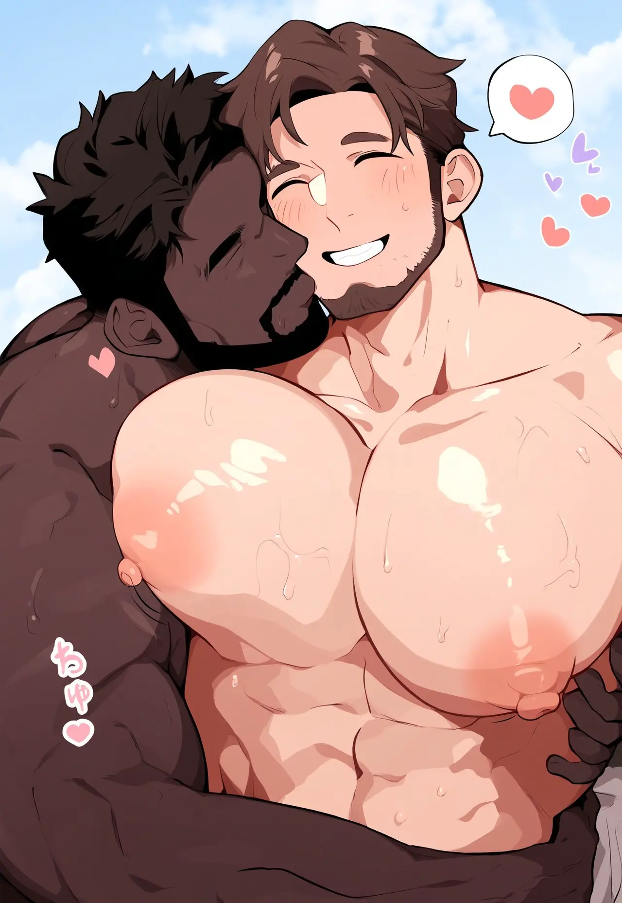 Image solo,1boy,male,2boys,ai_generated,male_only,busty,solo_male,ai,busty_boy,muushya