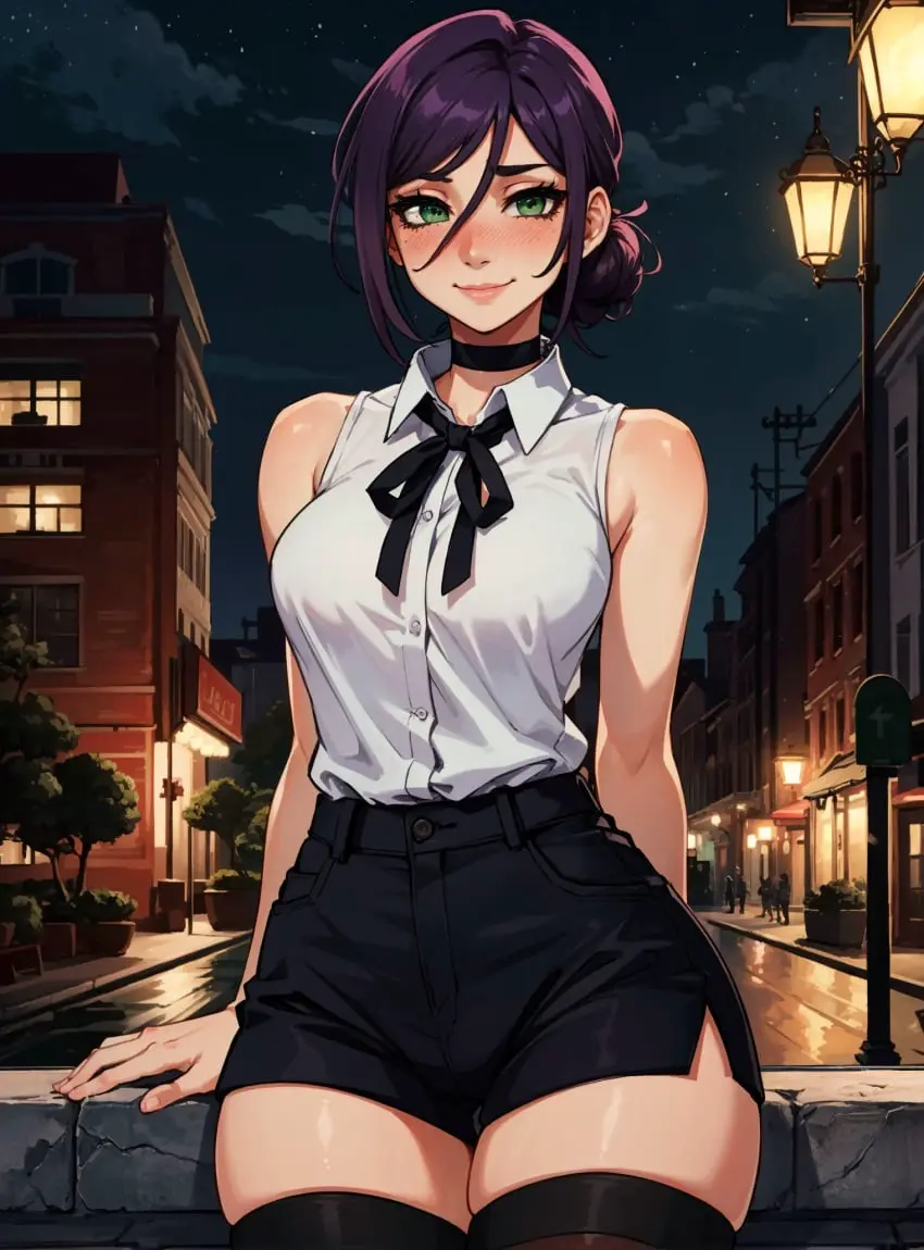Image female,looking_at_viewer,ai_generated,chainsaw_man,reze_(chainsaw_man),makimass_ai