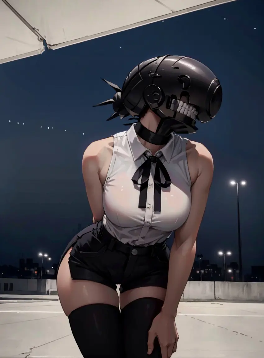 Image female,looking_at_viewer,ai_generated,chainsaw_man,reze_(chainsaw_man),makimass_ai