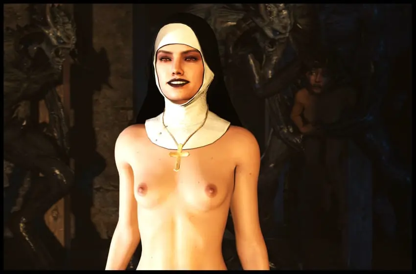 Image breasts,female,light-skinned_female,nipples,red_eyes,2girls,small_breasts,areolae,monster,dark-skinned_female,3d,captured,sfm,crossover,star_wars,cross_necklace,black_lipstick,nun_outfit,source_filmmaker,imminent_rape,captured_heroine,the_walking_dead,the_walking_dead_game,nonconsensual,weird_crossover,rey,clementine_(the_walking_dead),lenaid