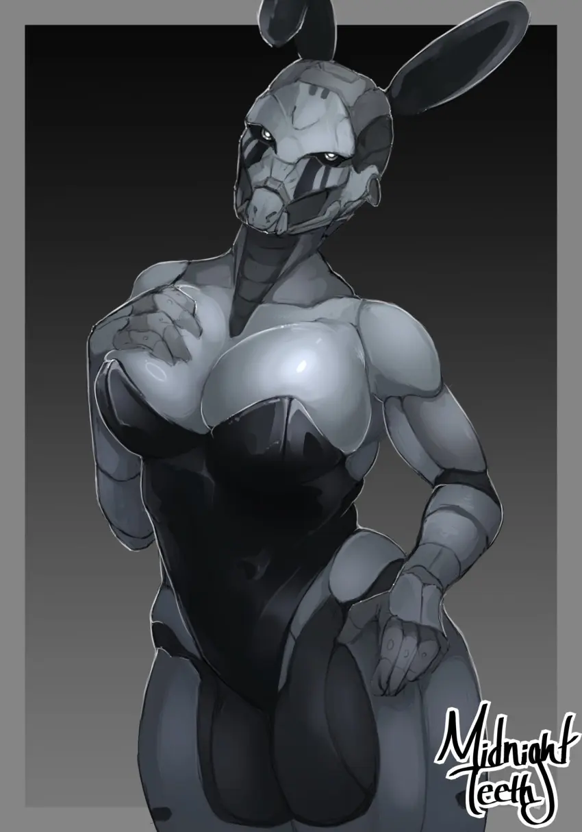 Image breasts,clothed,female,tagme,original_character,bunny_ears,skindentation,bunnysuit,playboy_bunny,oc,robot,robot_girl,robot_humanoid,bungie,destiny_2,destiny_(game),exo,midnight_teeth