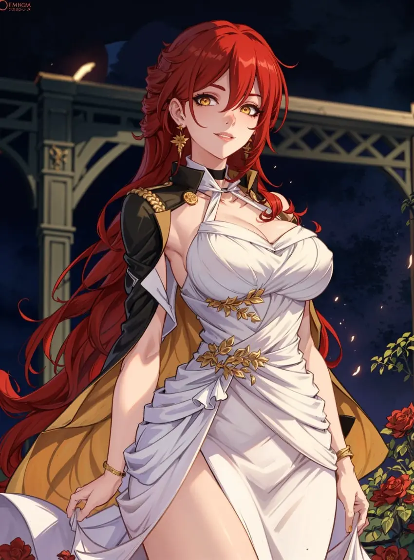 Image female,looking_at_viewer,ai_generated,video_games,honkai:_star_rail,himeko_(honkai:_star_rail),makimass_ai