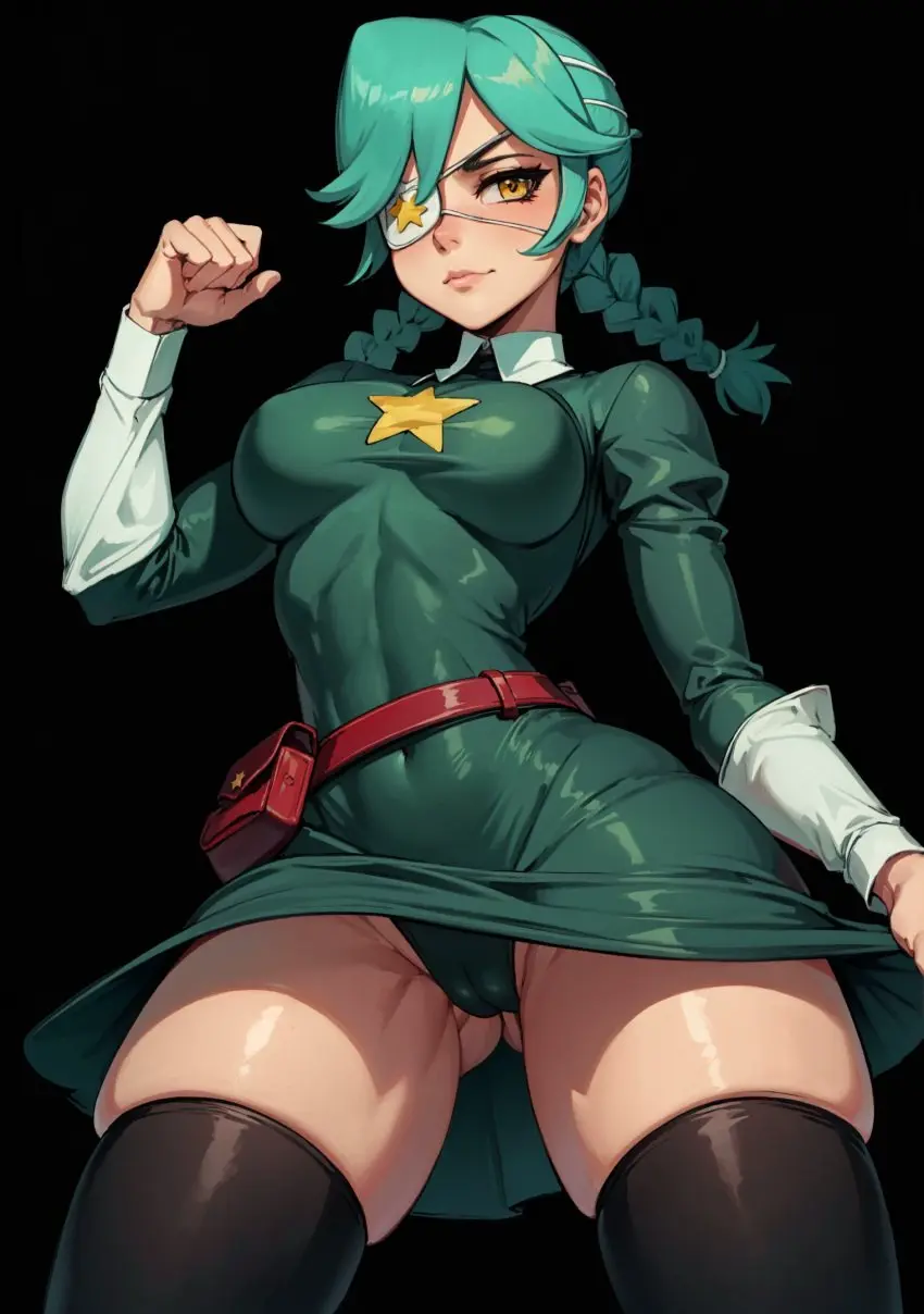 Image female,looking_at_viewer,ai_generated,video_games,skullgirls,makimass_ai,annie_(skullgirls)