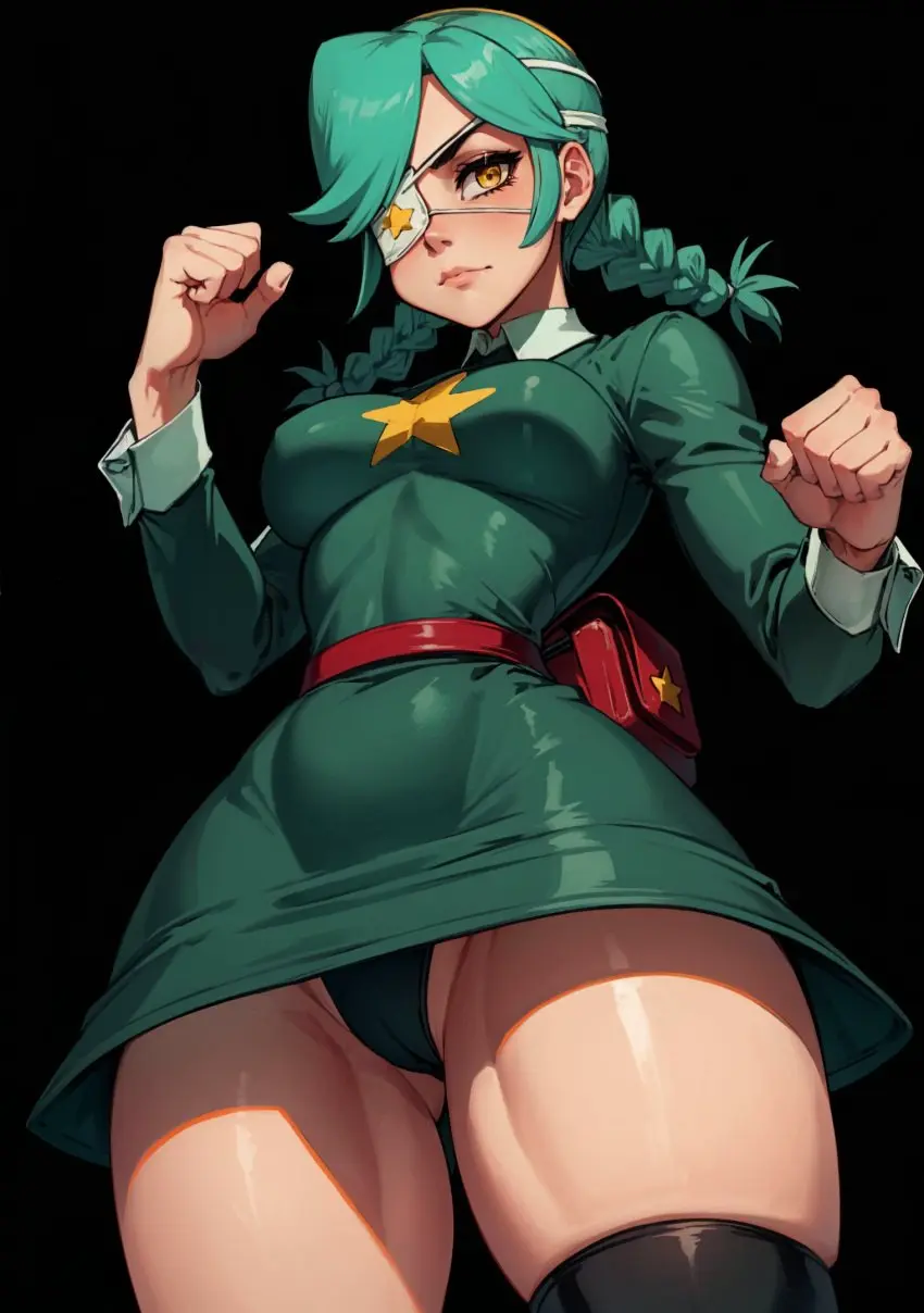 Image female,looking_at_viewer,ai_generated,video_games,skullgirls,makimass_ai,annie_(skullgirls)