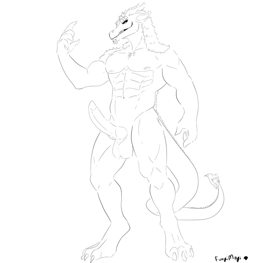 Image hi_res,male,nude,penis,balls,mythology,absurd_res,canid,canine,canis,domestic_dog,genitals,mammal,scalie,hybrid,mythological_creature,dragon,mythological_scalie,fungimagi