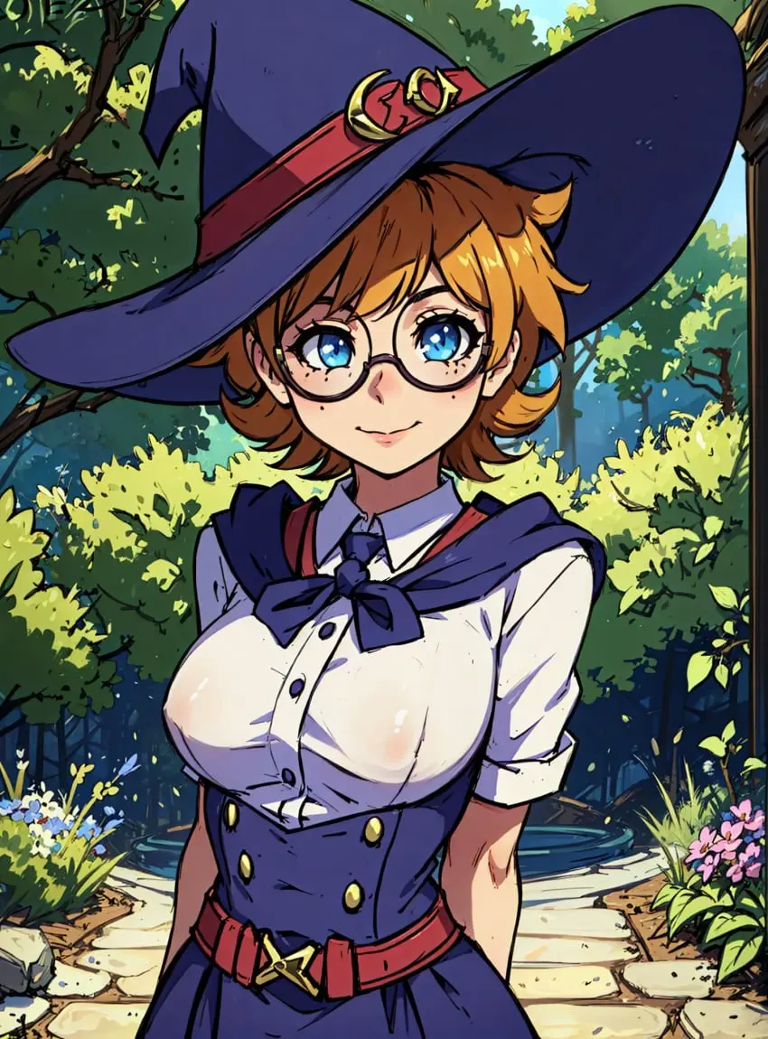 Image female,looking_at_viewer,ai_generated,little_witch_academia,makimass_ai,lotte_yansson
