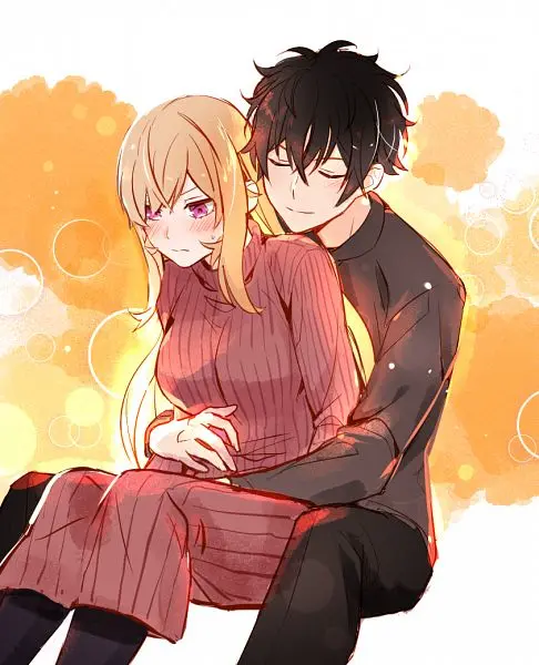 Image 1girls,blush,breasts,female,large_breasts,long_hair,long_sleeves,pants,smile,1boy,black_hair,male,short_hair,straight,blonde_hair,sitting,couple,purple_eyes,closed_eyes,sweatdrop,hair_between_eyes,closed_mouth,alternate_costume,siblings,lowres,ribbed_sweater,sweater,pantyhose,brother_and_sister,black_pants,hug,black_pantyhose,hug_from_behind,shokugeki_no_souma,nakiri_erina,doromame,nakiri_asahi