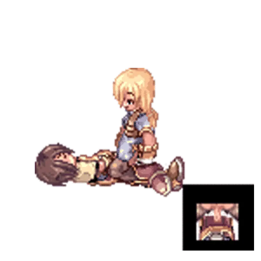 Image 1girls,clothing,female,1boy,cum,male,cowgirl_position,blonde_hair,stockings,vaginal_penetration,artist_request,brown_hair,animated,clothed_sex,pixel_art,girl_on_top,transparent_background,animated_image,ragnarok_online,archer,archer_(ragnarok_online),swordsman,swordsman_(ragnarok_online)