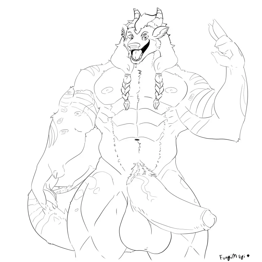 Image hi_res,male,nude,penis,balls,mythology,absurd_res,genitals,scalie,mythological_creature,dragon,mythological_scalie,fungimagi