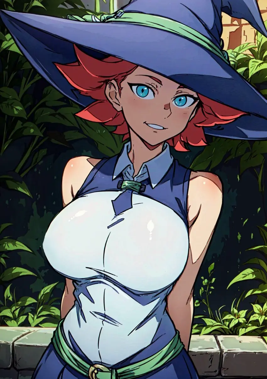 Image female,looking_at_viewer,ai_generated,little_witch_academia,makimass_ai,amanda_o'neill