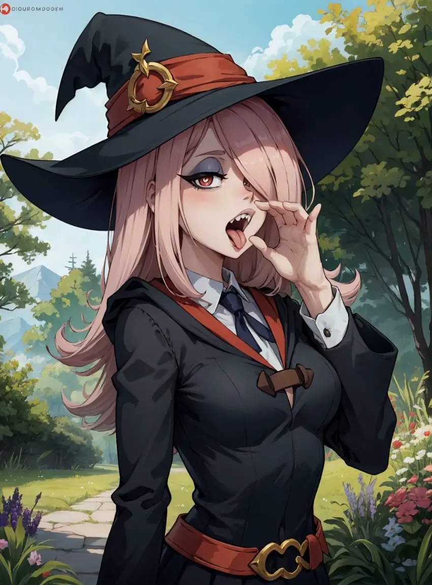 Image female,looking_at_viewer,ai_generated,little_witch_academia,makimass_ai,sucy_manbavaran