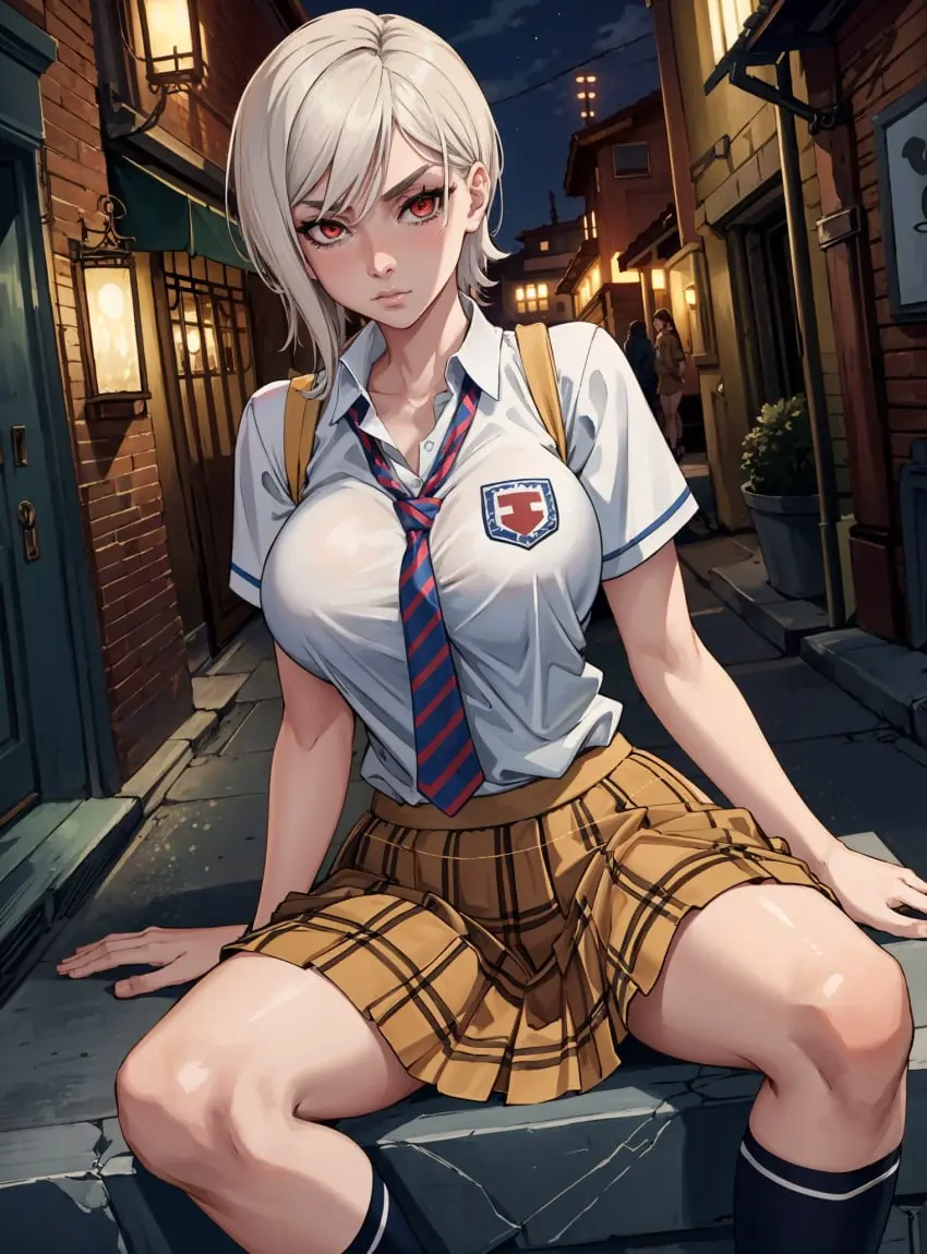 Image female,looking_at_viewer,ai_generated,shokugeki_no_souma,makimass_ai,nakiri_alice