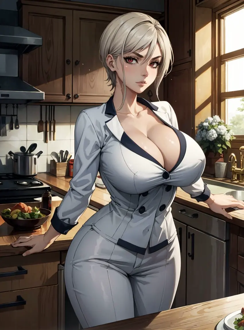 Image female,looking_at_viewer,ai_generated,shokugeki_no_souma,makimass_ai,nakiri_alice