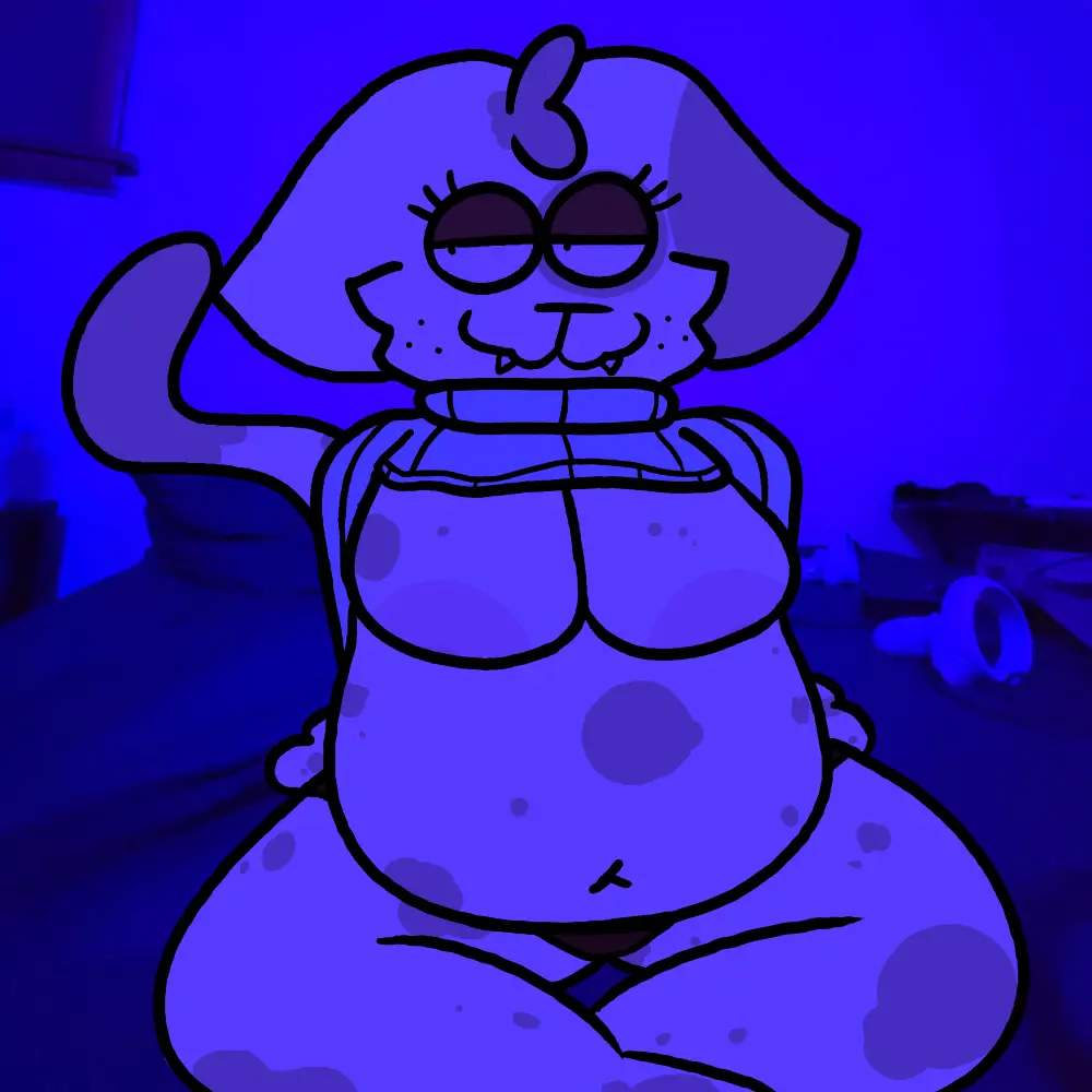 Image big_breasts,breasts,clothing,female,nipples,solo,male,tail,panties,underwear,belly,male/female,anthro,spread_legs,spreading,slightly_chubby,slightly_chubby_female,fur,mammal,big_nipples,feline,markings,felid,domestic_cat,felis,spots,spotted_body,spotted_fur,photo_background,dark_room,photography_(artwork),4timez