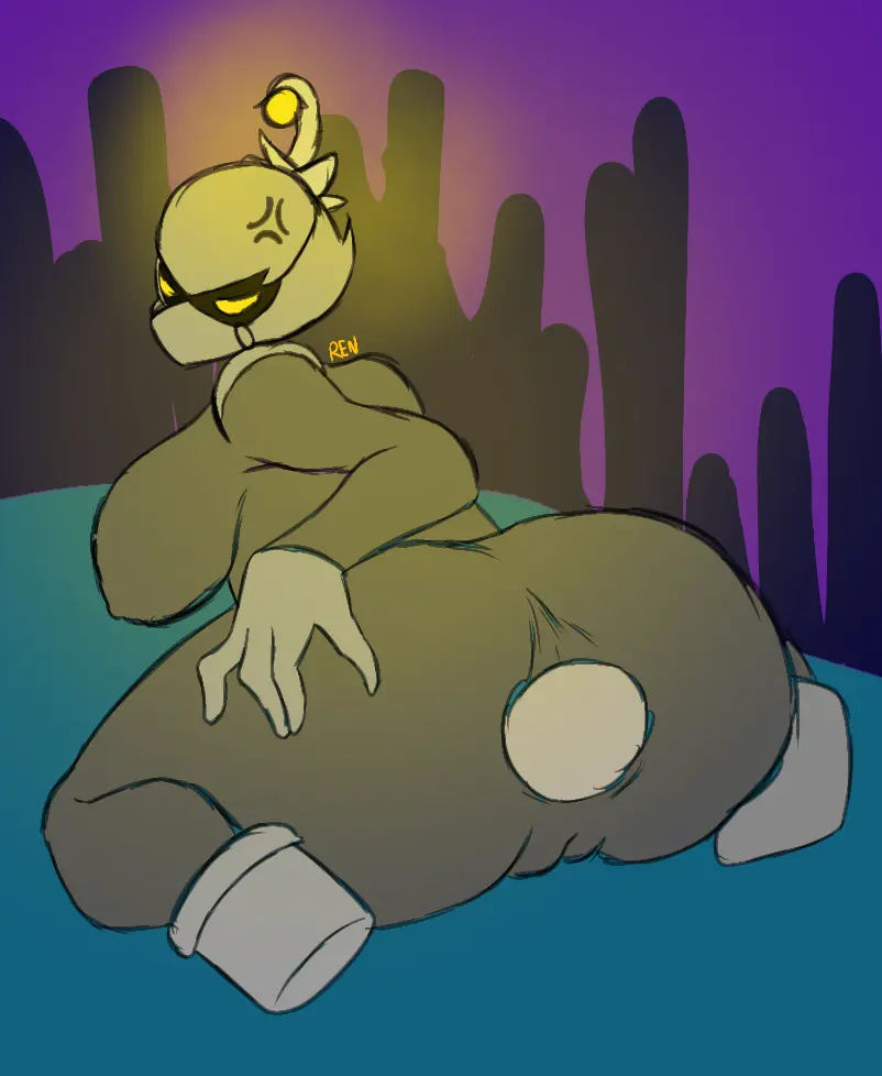 Image big_breasts,breasts,female,big_ass,big_butt,big_thighs,brawl_stars,thunder_thighs,buttplug,lily_(brawl_stars),rendx