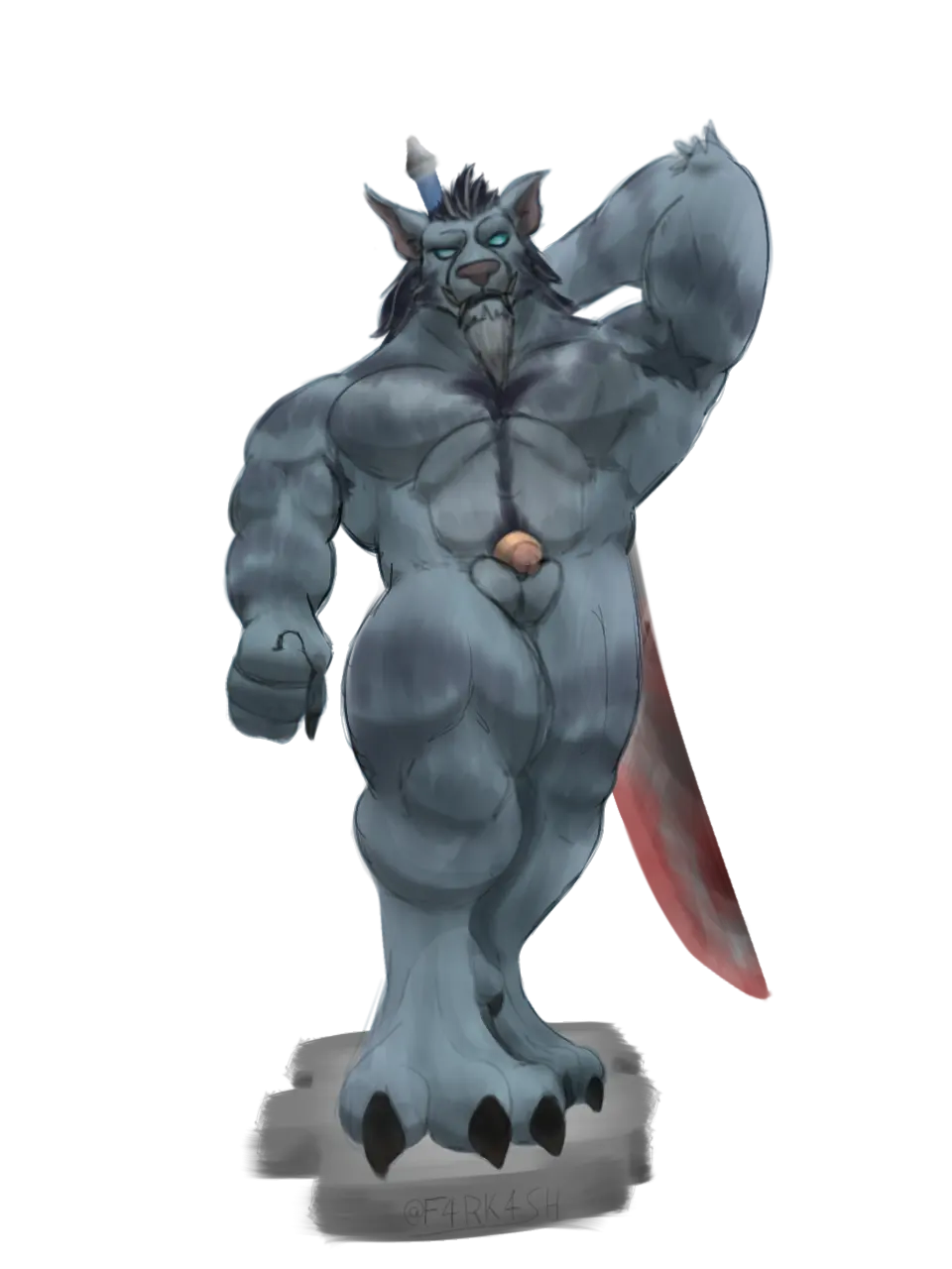 Image hi_res,solo,male,nude,penis,humanoid_penis,muscular,balls,anthro,warcraft,blood,flaccid,bodily_fluids,canid,canine,canis,genitals,mammal,wolf,foreskin,uncircumcised,partially_retracted_foreskin,retracted_foreskin,biped,humanoid_genitalia,weapon,glans,were,werecanid,blizzard_entertainment,sword,worgen,full-length_portrait,portrait,melee_weapon,male_anthro,fantasy,perspective,f4rk4sh