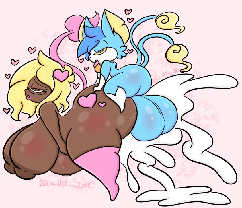 Image big_breasts,breasts,brown_eyes,female,hi_res,human,cum,male,tail,ass,big_butt,duo,belly,big_belly,hair,male/female,size_difference,anthro,cum_inside,blonde_hair,asian_mythology,japanese_mythology,mythology,ejaculation,penetration,genital_fluids,bodily_fluids,mammal,feline,smaller_male,blue_body,brown_body,heart_symbol,felid,domestic_cat,felis,multi_tail,tails,2_tails,east_asian_mythology,yokai,lewdchuu_(artist),pyon_(lewdchuu)
