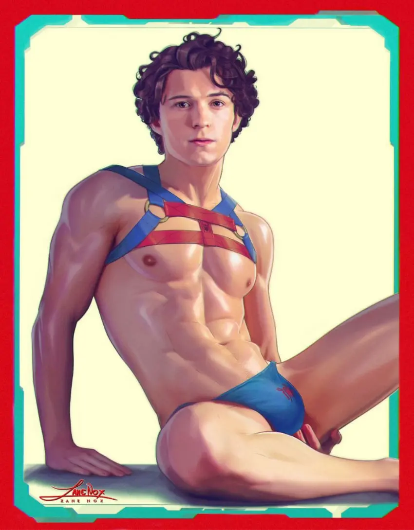 Image big_breasts,breasts,solo,cum,male,ass,big_ass,big_butt,bubble_ass,bubble_butt,yaoi,balls,pose,big_balls,dildo,big_nipples,submissive_male,big_thighs,submissive,thong,bondage,dildo_in_pussy,horny,dildo_in_ass,marvel,marvel_comics,thong_bikini,marvel_cinematic_universe,spider-man,spider-man_(series),spider-man_(tom_holland),tom_holland,harness,dildo_sitting,faggot,zane_nox
