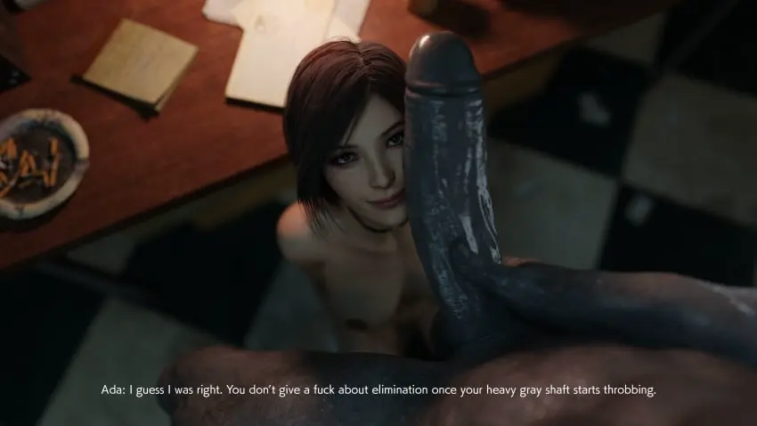 Image 1girls,female,1boy,male,penis,female_focus,text,tagme,monster,3d,dialogue,interspecies,penis_on_face,capcom,resident_evil,resident_evil_2,resident_evil_2_remake,ada_wong,ada_wong_(adriana),mr_x,stephanie23,tyrant
