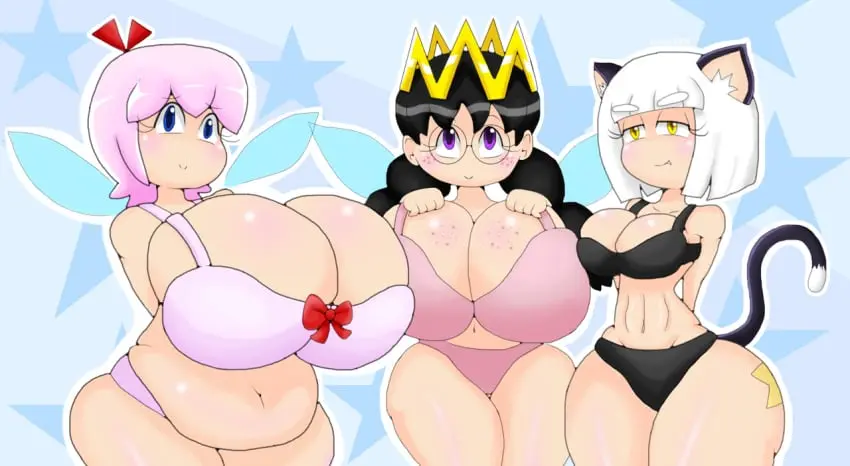 Image tagme,kirby_(series),queen_ripple,ribbon_(kirby),touhoufan,kirby_64:_the_crystal_shards,keke_(kirby)