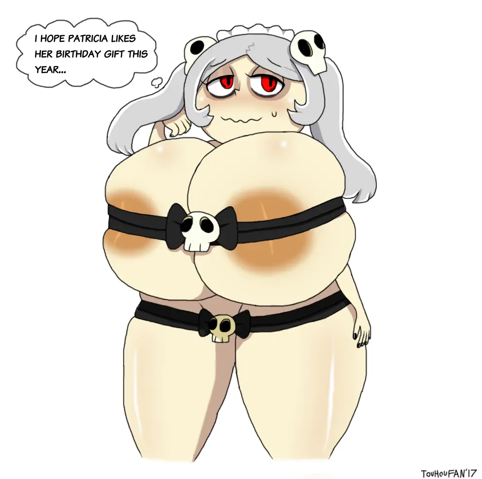Image 1girls,blush,female,solo_female,tagme,blushing,skullgirls,bloody_marie,marie_korbel,wrapped_up,thinking_of_someone_else,touhoufan