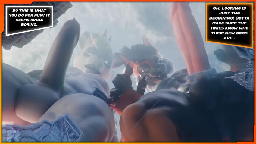 Image hi_res,looking_at_viewer,open_mouth,smile,solo,cum,male,nude,penis,duo,erection,balls,hair,anthro,text,anus,absurd_res,genital_fluids,bodily_fluids,genitals,low-angle_view,mammal,worm's-eye_view,feline,outside,raccoon,male_focus,humanoid_genitalia,felid,macro,city,procyonid,blender_(software),lynx,fish_cooper,freschrenders,legacy_(freschrenders)