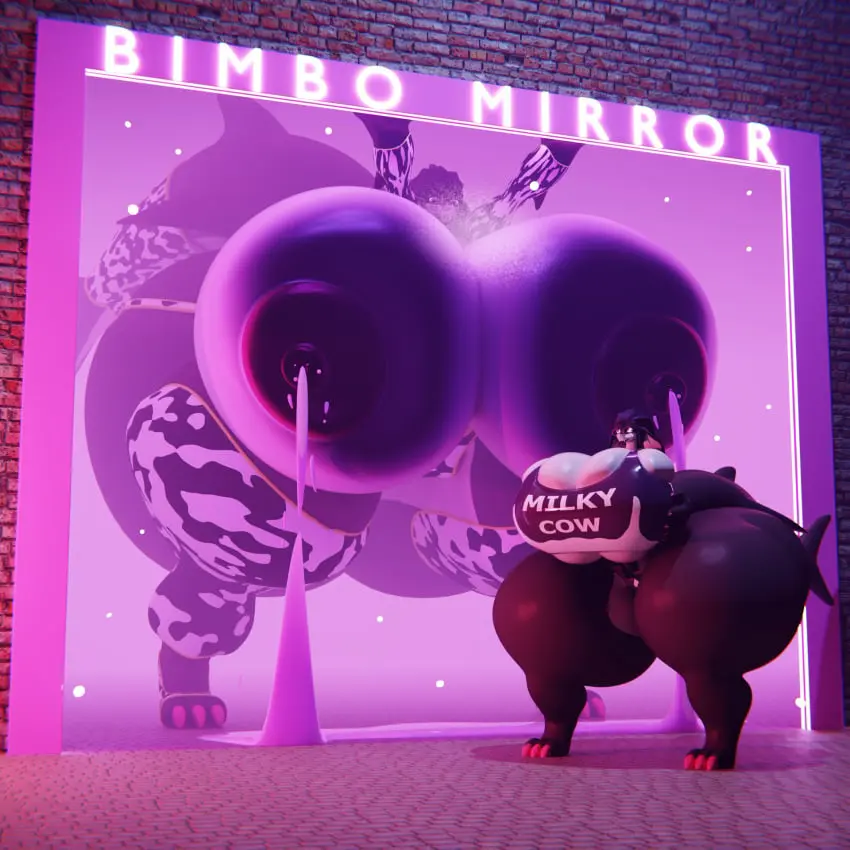 Image big_breasts,blush,breasts,clothing,female,hi_res,ass,big_butt,huge_butt,duo,areola,digital_media_(artwork),size_difference,huge_breasts,anthro,milk,text,hyper_breasts,cow_print,3d,mammal,claws,3d_(artwork),hyper_butt,leaking,fish,marine,shark,dripping,against_surface,breast_squish,on_glass,squish,magic,bovid,bovine,swimwear,transformation,hyper,animal_print,looming,blender_(software),hand_on_breast,mirror,brick_wall,looking_at_self,bimbofication,wall_(structure),text_on_clothing,pavement,breasts_on_glass,size_transformation,darkdraketom