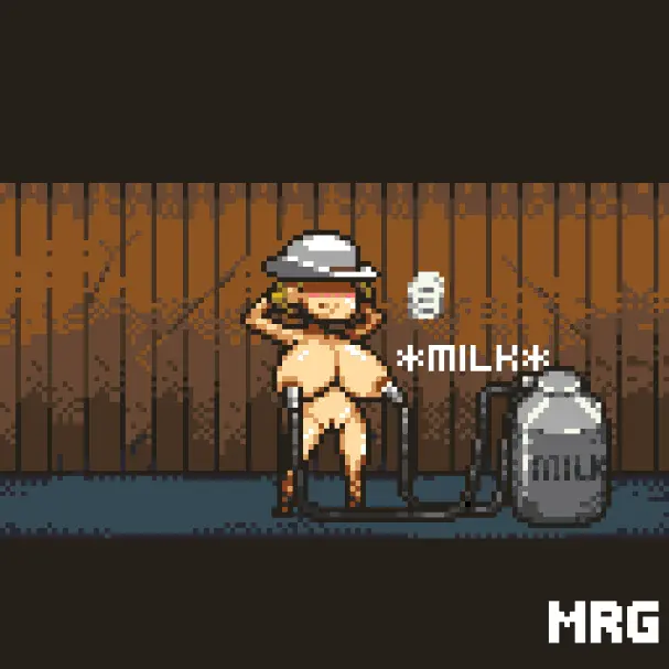 Image big_breasts,blush,breasts,female,large_breasts,solo,standing,nude,smiling,watermark,arms_behind_head,solo_female,nude_female,milk,blonde_hair,lactation,animated,pixel_art,milking,pixel_animation,cowboy_hat,cowgirl,milking_machine,sprite,dead_ahead,charlotte_(dead_ahead),mr.g_thesorrow,milk_tank