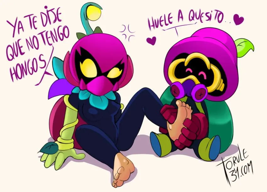 Image 1girls,big_breasts,breasts,female,1boy,male,penis,yellow_eyes,thick_thighs,size_difference,tagme,green_skin,latex,brawl_stars,plant,larger_female,black_penis,mask,mushroom,supercell,masked_female,masked,lily_(brawl_stars),cordelius_(brawl_stars),crizjaibaqueso