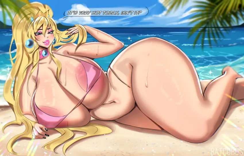 Image 1girls,big_breasts,breasts,female,female_only,large_breasts,long_hair,solo,blue_eyes,sweat,bikini,earrings,thick_thighs,thighs,voluptuous,headwear,wide_hips,areolae,beach,hips,cleavage,solo_female,huge_breasts,text,blonde_hair,lips,nail_polish,on_side,busty,curvy,curvy_body,curvy_female,curvy_figure,sweatdrop,mario_(series),nintendo,alternate_breast_size,ear_piercing,bikini_top,eyeshadow,lipstick,english_text,curvaceous,thick_lips,princess_peach,neckwear,topwear,nails,black_nails,areola_slip,english,crown,pink_lips,pink_lipstick,alternate_body_type,pink_bikini,big_lips,black_nail_polish,pink_eyeshadow,batcubus