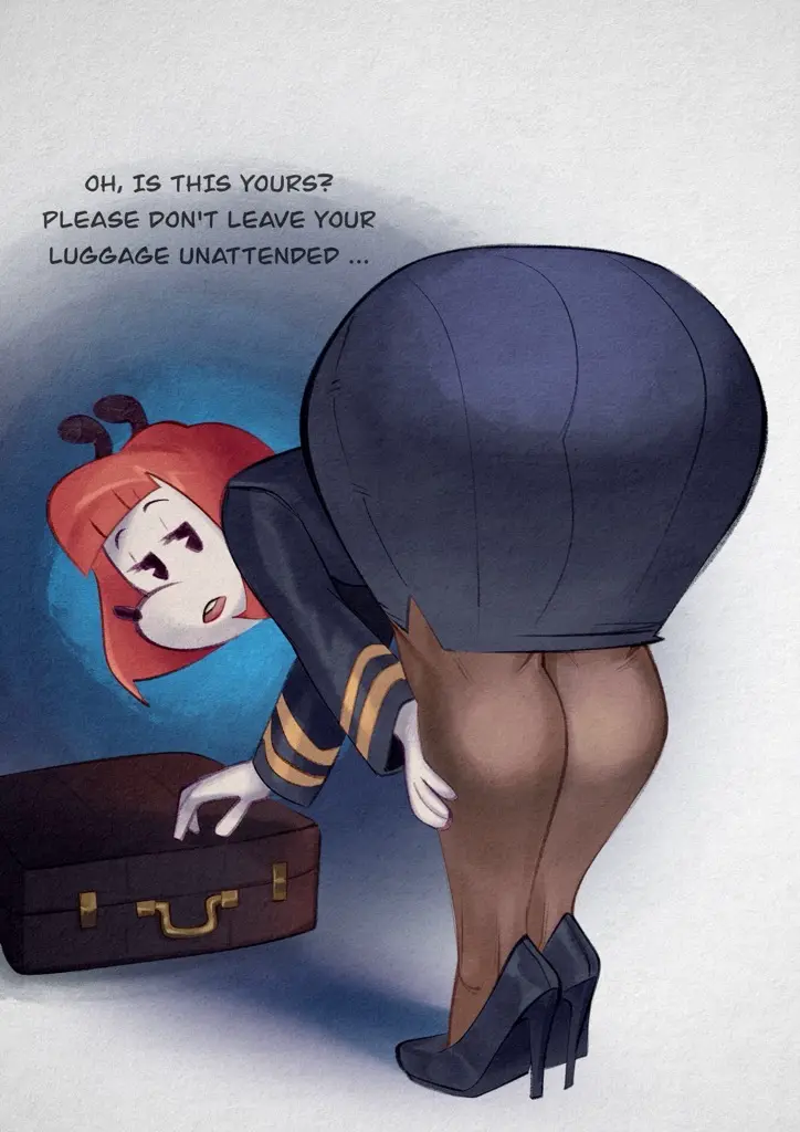 Image 1girls,clothing,female,female_only,open_mouth,solo,animal_ears,short_hair,red_hair,furry,ass,big_ass,big_butt,bubble_ass,bubble_butt,colored,disney,female_focus,huge_ass,looking_back,red_hair_female,digital_art,digital_drawing_(artwork),digital_media,digital_media_(artwork),digital_painting_(artwork),solo_female,solo_focus,hair,anthro,furry_female,text,half-closed_eyes,disney_channel,bent_over,skirt,heels,high_heels,canid,canine,canis,footwear,fur,dialogue,black_eyes,dog_ears,dog_girl,ass_focus,english_text,2024,white_body,anthrofied,anthro_female,anthro_only,female_anthro,butt,white_fur,pantyhose,english,1girl,leggings,suitcase,butt_focus,dog,ass_bigger_than_head,english_dialogue,2024s,ass_bigger_than_body,redhead,pac-man_eyes,color_edit,xu53r,ass_in_dress,redhead_female,mickey_mouse_shorts,redhair,butt_bigger_than_body,butt_in_dress,digital_painting,erica_(mickey_mouse_shorts),flight_attendant,luggage,pie_cut_eyes