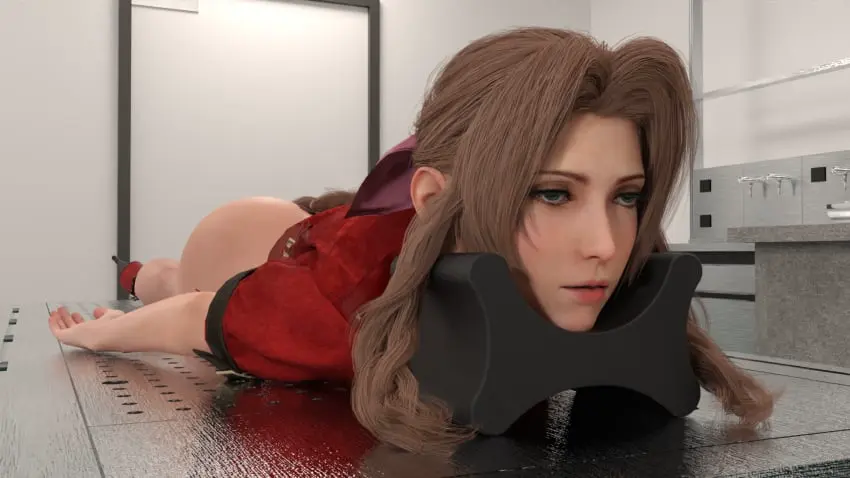 Image female,high_heels,final_fantasy,final_fantasy_vii,final_fantasy_vii_remake,aerith_gainsborough,empty_eyes,gore,death,female_death,dead,stabbed,stab_wound,cfm_heels,morgue,starry_solace