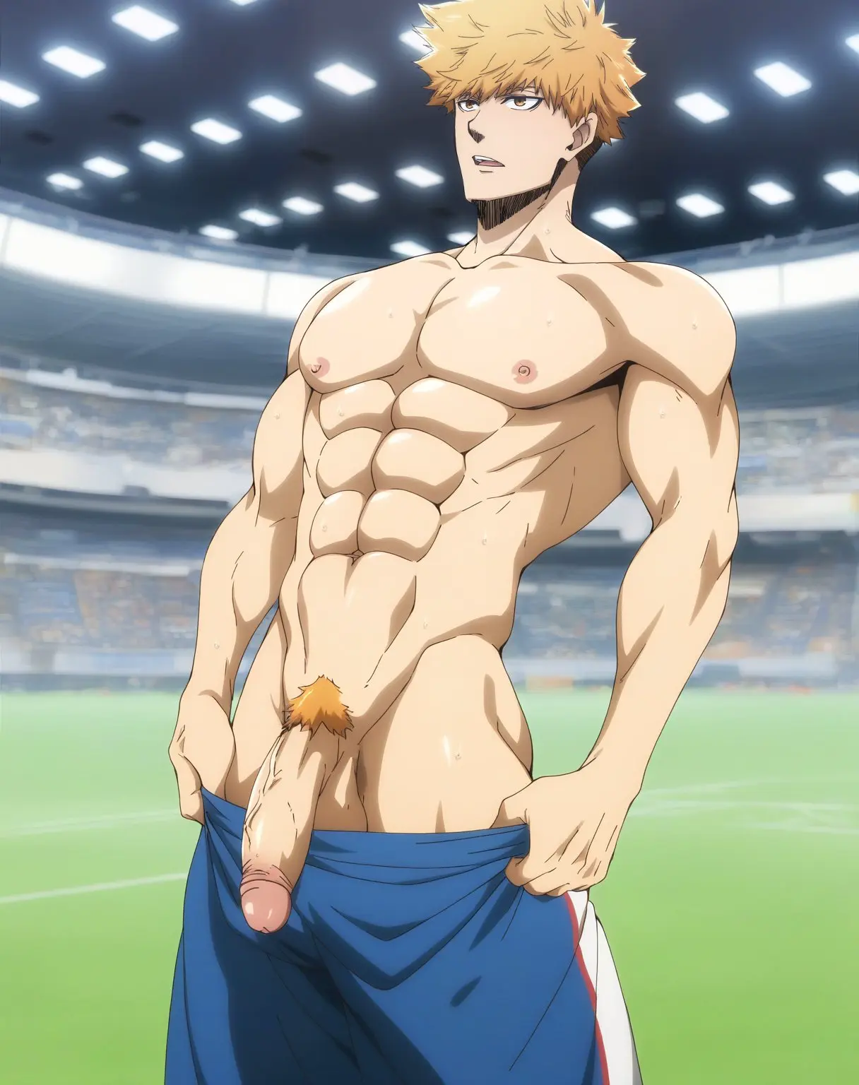 Image male,nude,penis,ai_generated,male_only,tagme,public_nudity,gilxxgamesh,blue_lock,kunigami_rensuke