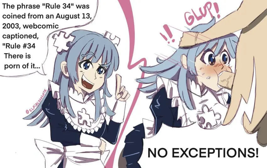 Image 1girls,blush,clothed,female,light-skinned_female,light_skin,1boy,blue_eyes,blue_hair,cum,cum_in_mouth,male,oral,fellatio,clothed_female,light-skinned_male,unseen_male_face,blowjob,2koma,maid,maid_outfit,maid_uniform,dialogue,dialogue_box,forced_oral,blushing_female,mascot,blush_lines,meme,interrupted,clothed_female_nude_male,onomatopoeia,face_fucking,index_finger_raised,maid_apron,forced_blowjob,funny,headpiece,forced_fellatio,shouting,humor,rule_34_(booru),site-tan,unseen_male,puzzle_piece,2chan,catxolotl,wikipe-tan,wikipedia