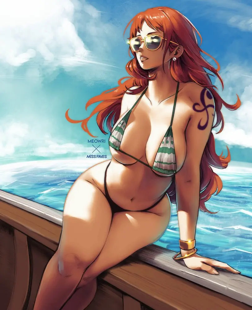 Image 1girls,big_breasts,breasts,female,female_only,human,human_only,light-skinned_female,light_skin,long_hair,solo,bikini,thick_thighs,voluptuous,one_piece,water,artist_name,cleavage,nami_(one_piece),orange_hair,post-timeskip,solo_female,tattoo,wavy_hair,glasses,2d,busty,curvy,pose,outdoors,2d_(artwork),2024,day,sunglasses,tinted_eyewear,realistic_breast_size,clouds,missfaves,human_female,sea,leaning,ship,striped_bikini,realistic_proportions