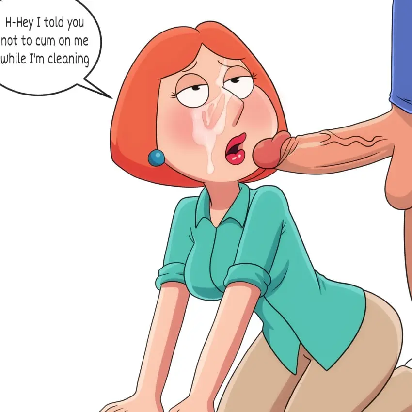 Image 1girls,female,white_background,cum,cum_on_face,male,penis,straight,female_focus,orange_eyes,orange_hair,partial_male,veiny_penis,incest,mother,cumshot,speech_bubble,mother_and_son,dialogue_bubble,family,family_guy,lois_griffin,chris_griffin,mummy,satsufumi,family_sex
