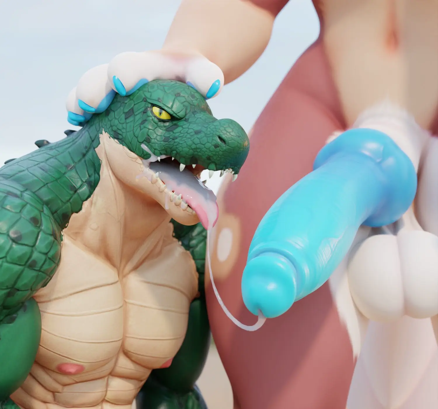 Image hi_res,looking_at_viewer,nipples,open_mouth,standing,cum,cum_in_mouth,cum_on_face,cum_on_tongue,cum_string,hand_on_head,male,navel,nude,penis,tongue_out,tongue,big_penis,duo,erection,humanoid_penis,muscular,muscular_male,areola,male/male,teeth,balls,anthro,cum_inside,after_oral,after_sex,3d,big_balls,genital_fluids,bodily_fluids,fur,genitals,mammal,biceps,claws,muscular_anthro,pecs,non-mammal_nipples,thick_penis,narrowed_eyes,2024,reptile,scales,scalie,outside,abs,humanoid_genitalia,big_muscles,animal_genitalia,knot,sheath,tuft,hybrid_genitalia,hybrid_penis,anthro_on_anthro,hyena,blurred_background,crocodile,crocodilian,crocodylid,deltoids,coffeesoda_(fursona),connivingrat,helm_(connivingrat)