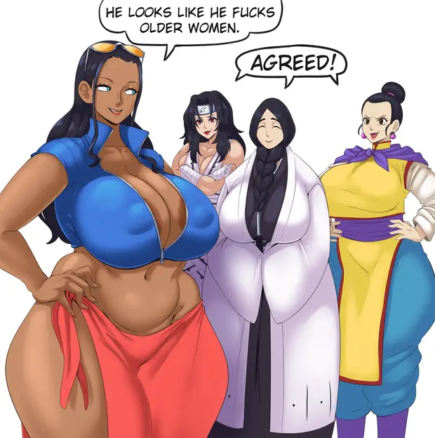 Image big_breasts,breasts,female,female_only,large_breasts,light-skinned_female,light_skin,long_hair,black_hair,multiple_girls,ass,big_ass,big_butt,bubble_ass,female_focus,thick_thighs,thighs,voluptuous,one_piece,dark_skin,milf,huge_breasts,2d,text,breasts_bigger_than_head,pale-skinned_female,dragon_ball,dragon_ball_z,pale_skin,dark-skinned_female,shounen_jump,dialogue,mother,english_text,bleach,naruto,naruto_(series),naruto_shippuden,large_ass,speech_bubble,fully_clothed,meme,sunglasses,english,bleach:_the_thousand-year_blood_war,crossover,4girls,venus_body,sarong,shueisha,chichi,chichi_(majin_buu_saga),full_color,no_penetration,nico_robin,trait_connection,unohana_retsu,company_connection,weekly_shonen_jump,sunnysundown,toei_animation,he_looks_like_he_fucks_older_women,kurenai_yuhi,pierrot_(company),she_looks_like_she_fucks_human_men_(meme),white_devils_"agreed",yuuhi_kurenai