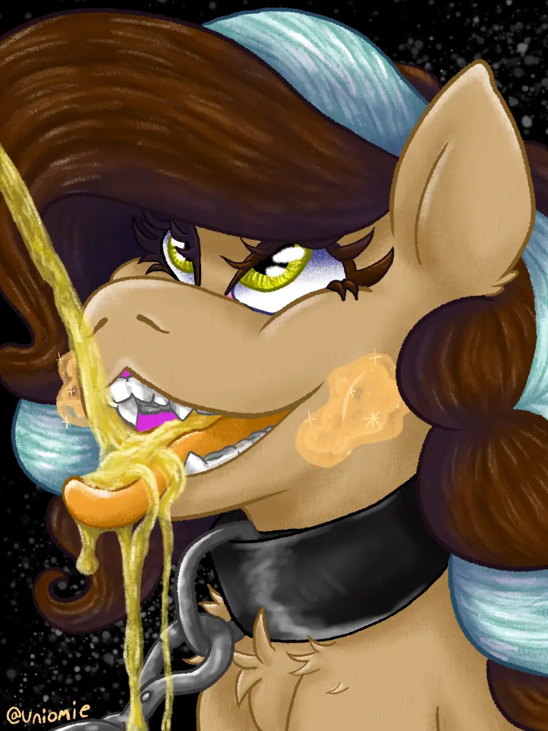 Image female,open_mouth,solo,tongue_out,yellow_eyes,tongue,happy,teeth_showing,wings,mythology,genital_fluids,collar,bodily_fluids,mammal,leash,friendship_is_magic,hasbro,my_little_pony,magic,mythological_creature,fan_character,equid,equine,horse,pegasus,pony,peeing,drinking,leashed_collar,looking_up,drinking_urine,mythological_equine,peeing_on_another,urine,watersports,urine_in_mouth,uniomie,holding_face,tongue_fetish,chickadee_(vivi)