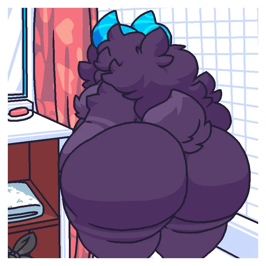 Image solo,furry,huge_ass,anthro,tagme,rear_view,pch_dmn,vio_(viomarks)