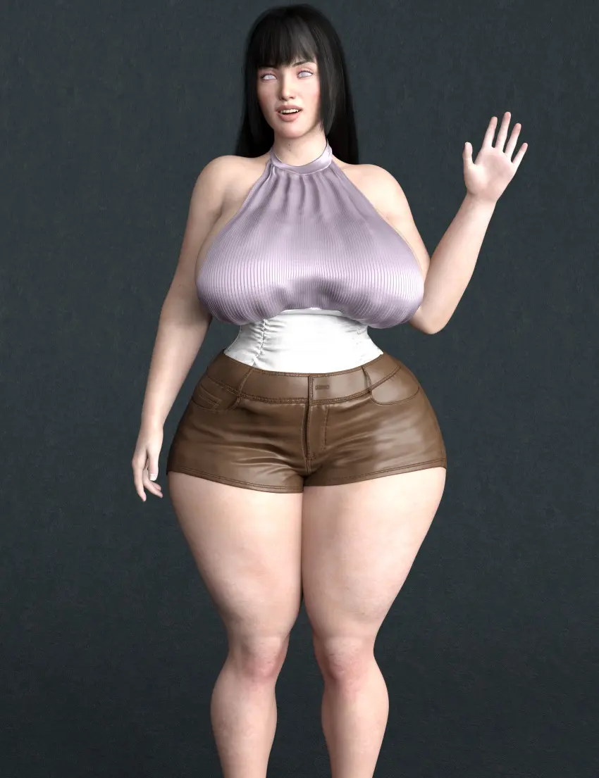 Image big_breasts,breasts,clothed,female,long_hair,black_hair,big_ass,thick_thighs,white_skin,smiling_at_viewer,thick_ass,thick_butt,purple_eyes,3d,3d_(artwork),thick_hips,thick_legs,naruto,naruto_(series),naruto_shippuden,hyuuga_hinata,asian,asian_female,onlythicks