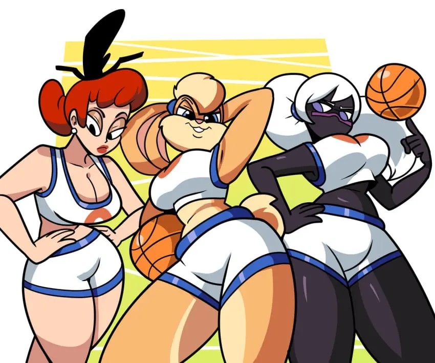 Image female,human,furry,athletic,bimbo,athletic_female,transformation,rabbit,alien,alien_girl,rabbit_girl,looney_tunes,warner_brothers,alien_humanoid,lola_bunny,rabbit_humanoid,duck_dodgers,martian_(duck_dodgers),queen_tyr'ahnee,bimbofication,superspoe,space_jam,basketball_uniform,basketball,witch_hazel