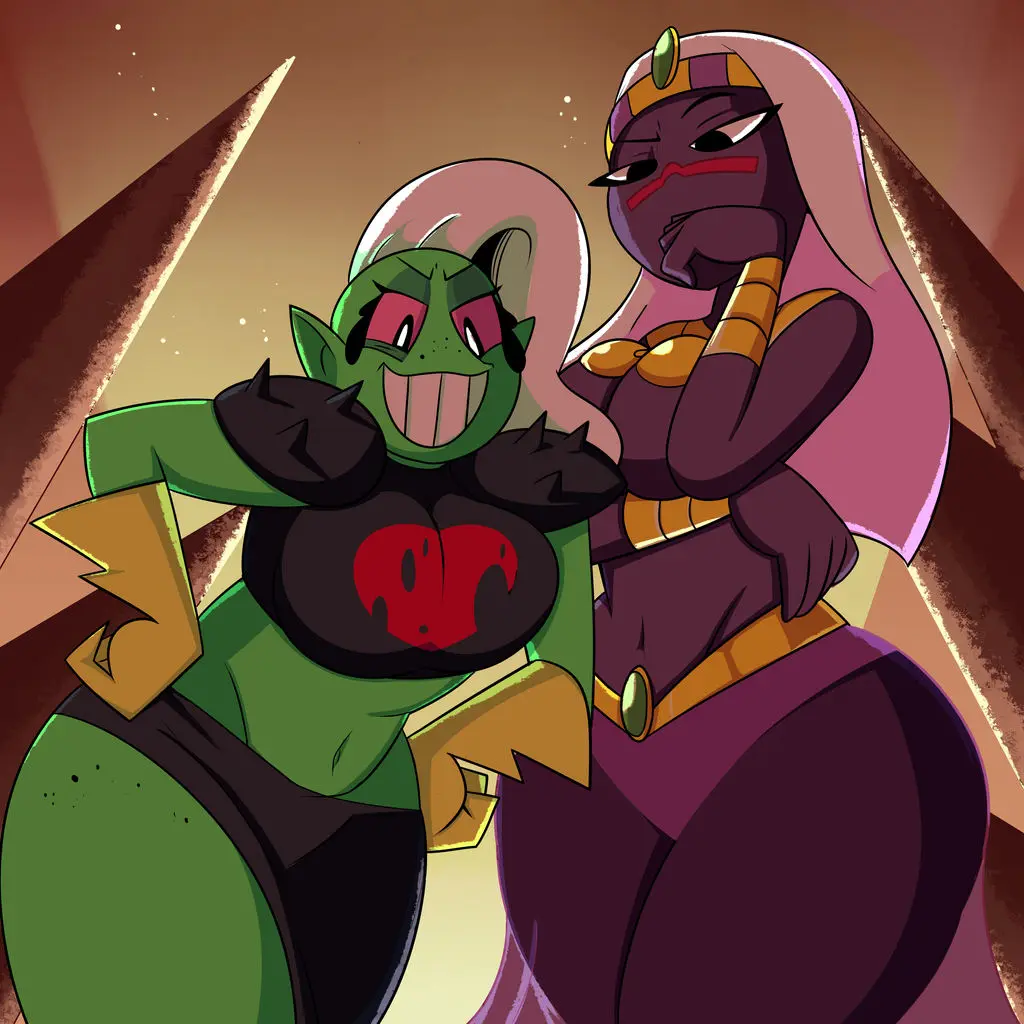 Image female,disney,disney_channel,disney_xd,alien,alien_girl,looking_down_at_viewer,looney_tunes,warner_brothers,alien_humanoid,duck_dodgers,lord_dominator,martian,martian_(duck_dodgers),queen_tyr'ahnee,wander_over_yonder,superspoe