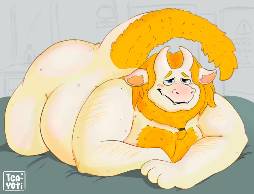 Image blush,hi_res,solo,male,nude,ass,big_butt,belly,digital_drawing_(artwork),digital_media_(artwork),shaded,slightly_chubby,fur,pecs,overweight,undertale_(series),overweight_male,body_hair,armpit_hair,portrait,t_cayoti,asgore_dreemurr