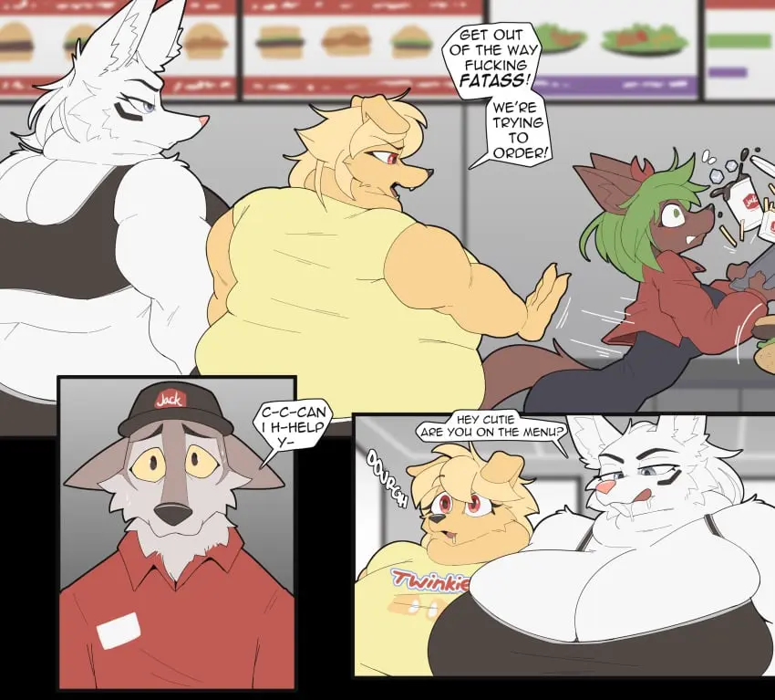Image female,furry,color,anthro,text,comic,overweight,obese,cooliehigh,pepper_(cooliehigh)
