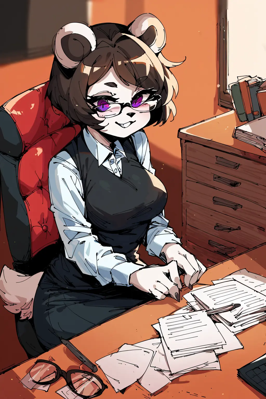 Image female,looking_at_viewer,ai_generated,anthro,video_games,panda,freedom_planet,neera_li,female_protagonist,freedom_planet_2,xerberus0